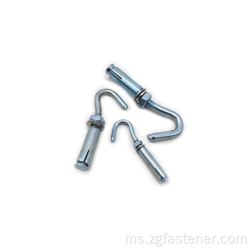 Blue White Zinc Hook Bolt Sleeve Anchors